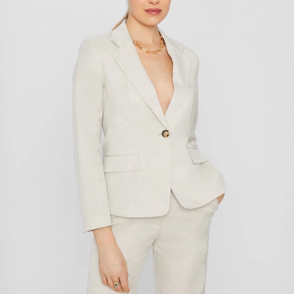 Club Monaco Soft Linen Blend Blazer